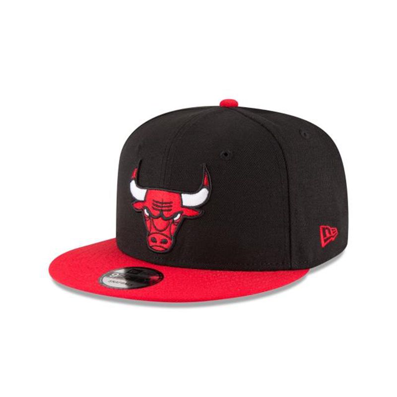 NBA Chicago Bulls 2tone 9Fifty Snapback (QGM9527) - Black New Era Caps